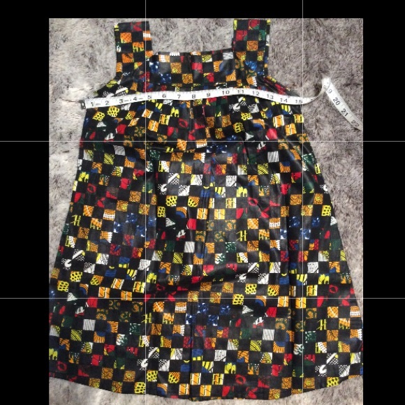 Madji Collection African Fabric Print Tank Dress - Picture 2 of 8